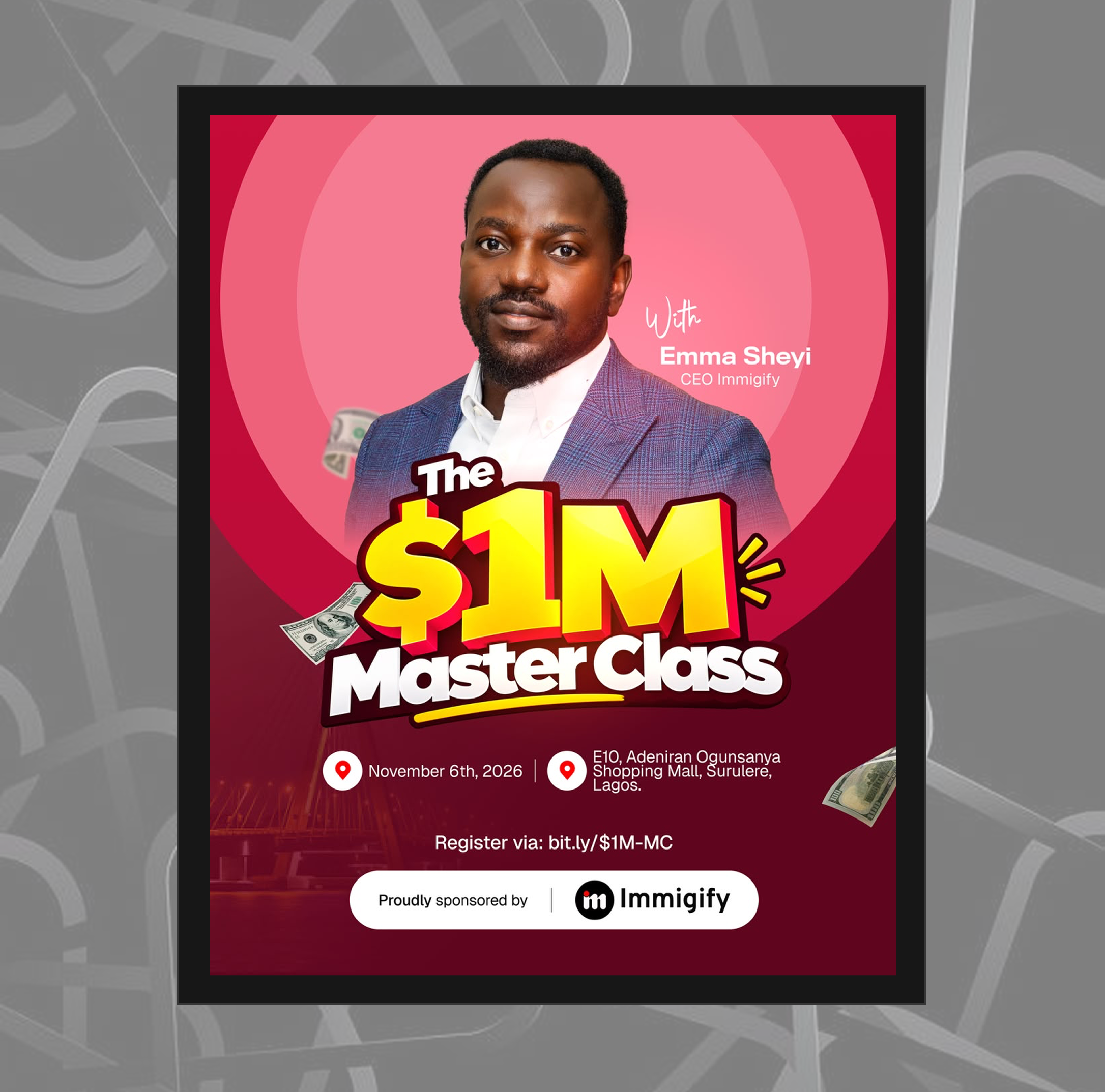 The $1M Masterclass flyer