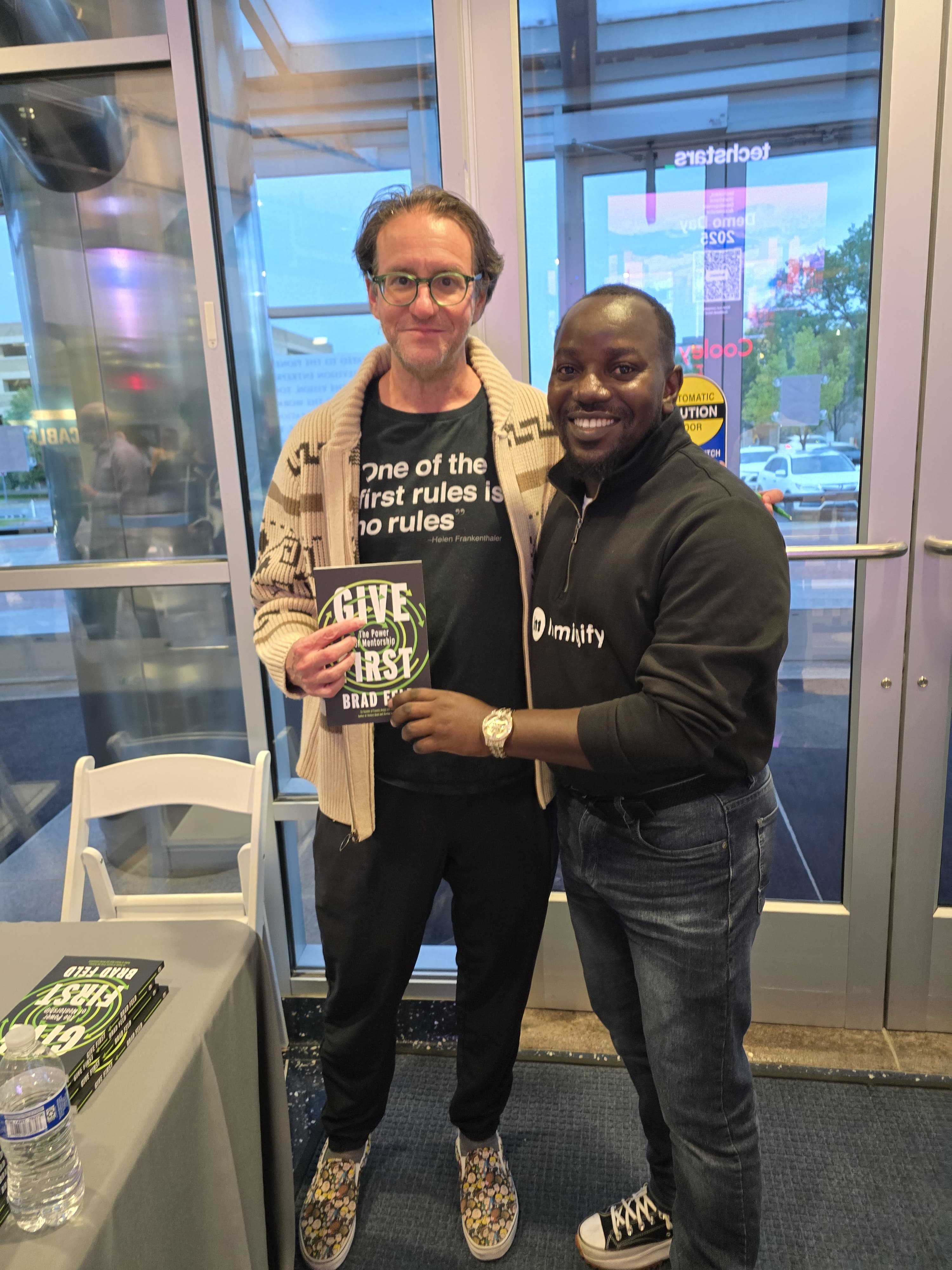 Me with Brad Feld, Co founder of Techstars
